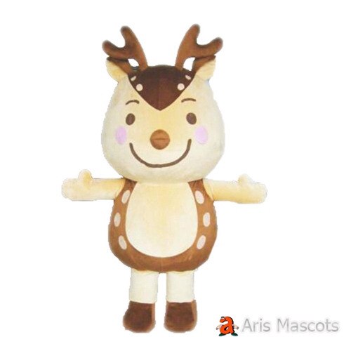 2m 6ft Lovely Reindeer Mascot Inflatable Suit for Christmas Events-Adult SIze Full Body Reindeer Blow up Costume