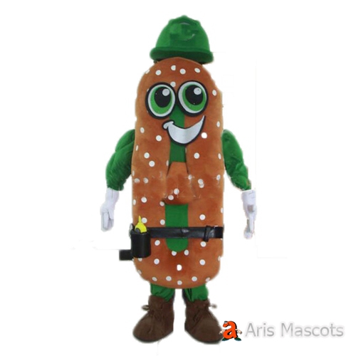 Hotdog Fancy Dress Cosplay Suit Adult Size Plush Fursuit Hot-dog Mascot Costume for Restaurant Brands Marketing