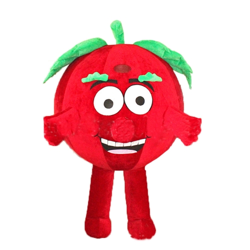 1.9m Big Round Red Apple Inflatable Costume Adult Size Full Mascot Suit Blow up Fancy Dress for Festivals Fruit Mascots