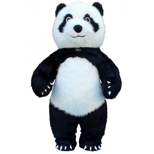 2m/2.6m/3m Giant Size Plush Fursuit Panda Blow Up Costume Adults Inflatable Panda Costume Carnival Costumes Full Body Fancy Dress