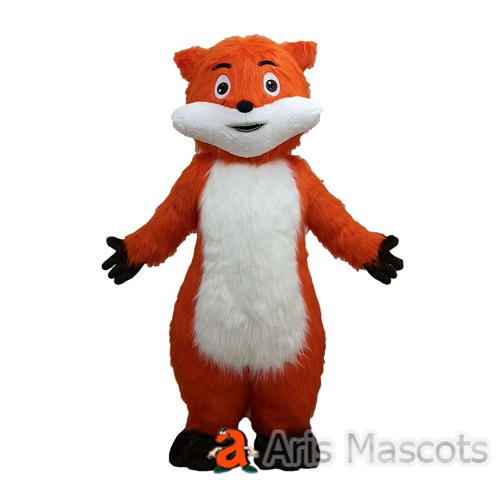 Fancy Fox Mascot Costume For Party Carnival Outfit Custom Team Mascots Sports Mascot Costume Desuisement Mascotte Character Design Company ArisMascots