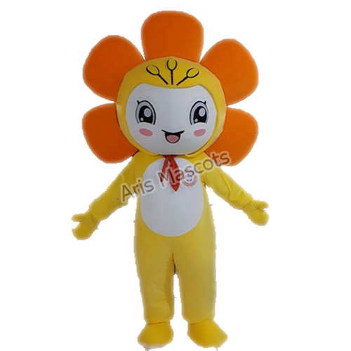 Sunflower Mascot Costume Adult Size Full Body Fancy Dress-Disguise Sunflower