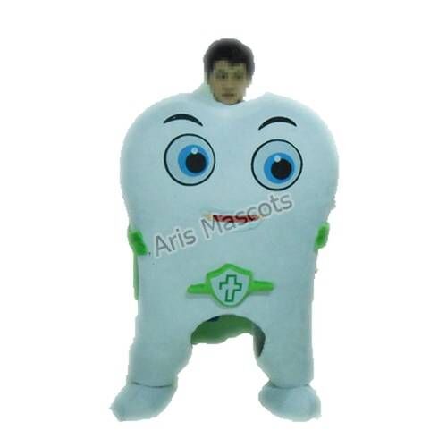 Marketing Tooth Mascot Costume Dress Up Suit Adult Full Body Outfit