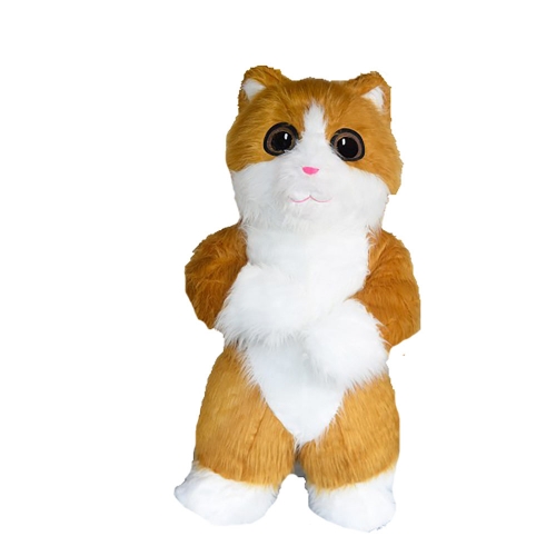 Inflatable Cat Costume for Entertainment Wearable Walking Cat Mascot Suit Blow Up Outfit