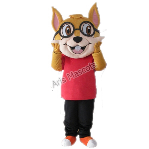 Girl Chipmunk Mascot Costume Animal Character Plush Fur Suit