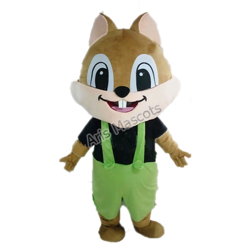 School Mascot Costumes Adult Full Plush Suit Chipmunk Fancy Dress