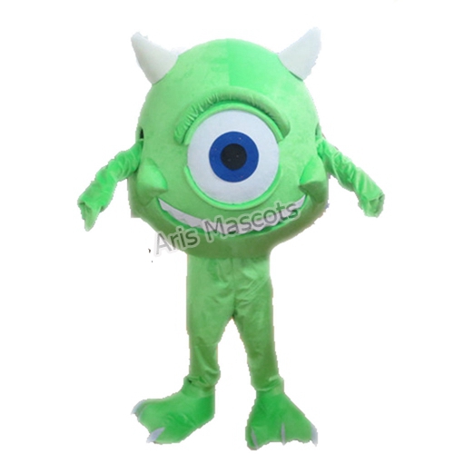 Funny Adult Size Mike Wazowski  Coslay Dress Mascot Costume Cartoon Character Costumes for Party Buy Mascots Online at arismascots