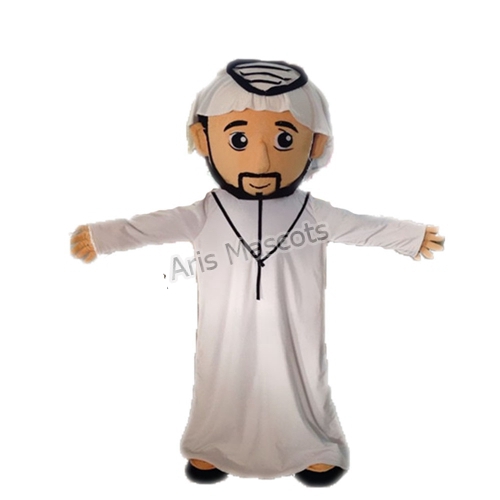Cosplay Arabic People Mascot Costume Full Body Plush Fur Suit for Events