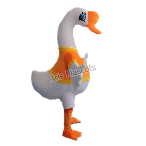Cute Realistic Swan Mascot Costume-Adult Full Body Fancy Dress