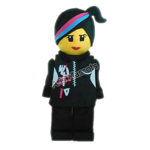 Black Lego Ninja Robot Mascot Costume for Entertainments and Festivals