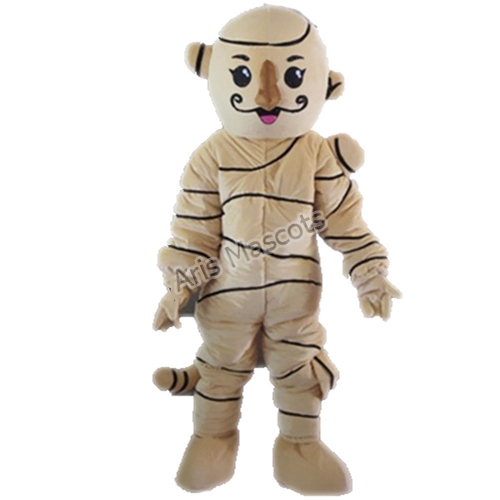 Wounded Man Mascot Costume Advertising Mascots