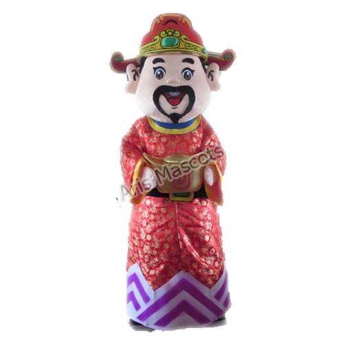 Traditional Chinese God of Fortune Costume Full Body Mascot Suit for New Year Events