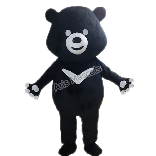 Lovely Black Bear Mascot Costume Animal Mascots for Brands-Charmant costume de mascotte d'ours noir Mascottes d'animaux pour les marques
