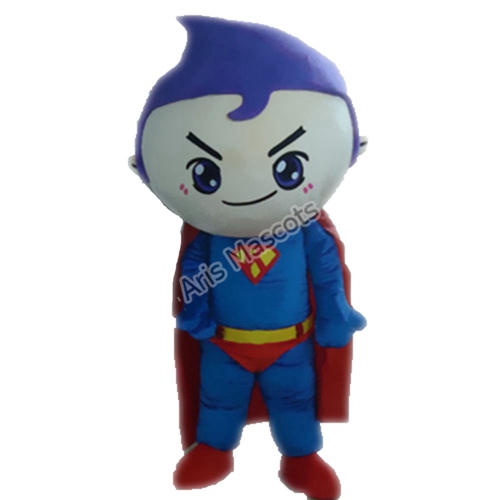 Big Head Superman Mascot Costume Adult Full Mascots Costumes Superhero Fancy Dress