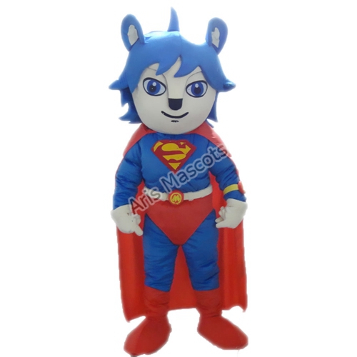 Superman Mascot Costume Adult Full Mascots Costumes Superhero Fancy Dress