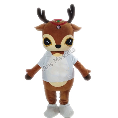 Christmas Reindeer Mascot Costume for Holiday Events