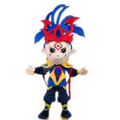 Superhero Boy Mascot Costume Adult Full Costumes Mascots Design and Production