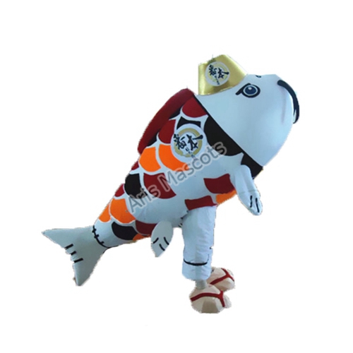 Realistic Fish Mascot Costume for Restaurant Custom Made Mascots Outfit for Brands