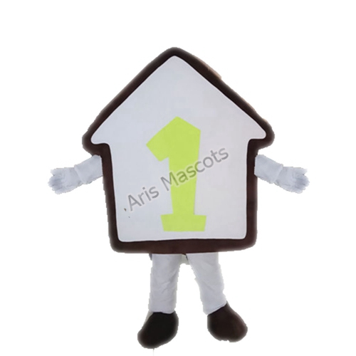 Big House Mascot Costume for Real Estate Marketing Mascotte de la maison