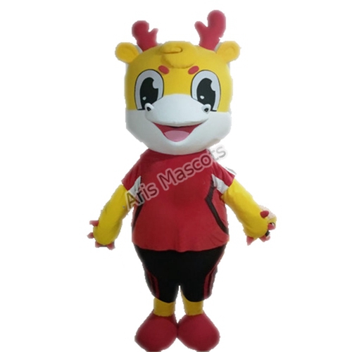 Professional Sports Mascot Dragon Adult Costume for Team
