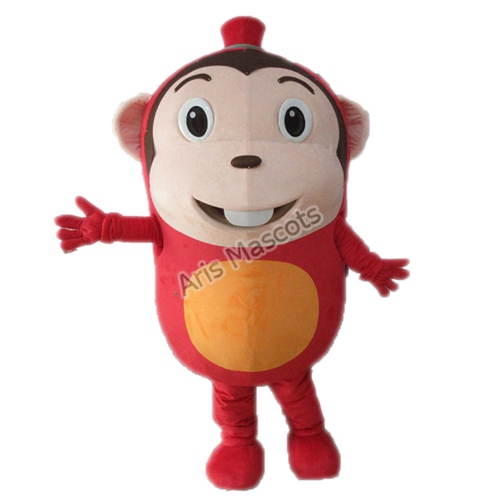 Lovely Big Red Monkey Mascot Costume Animal Mascots for Company