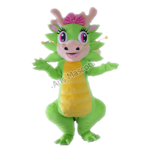 Realistic Dragon Mascot Costume Custom Animal Mascots for School