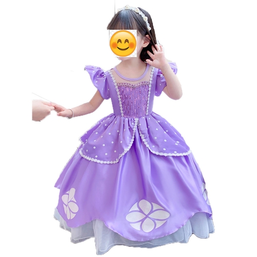 Kids Size Princess Fancy Dress for Stage Wear, Princess Costume for Children