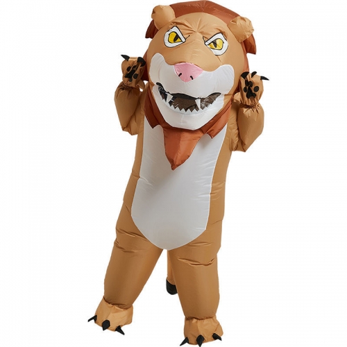 Adult Inflatable Lion Cosplay Dress Stage Wear Costumes Full Body Lion Blow Up Costume