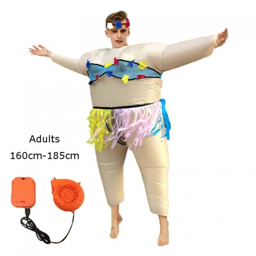 Cosplay Sumo Costume Adult Fancy Dress Inflated Suit
