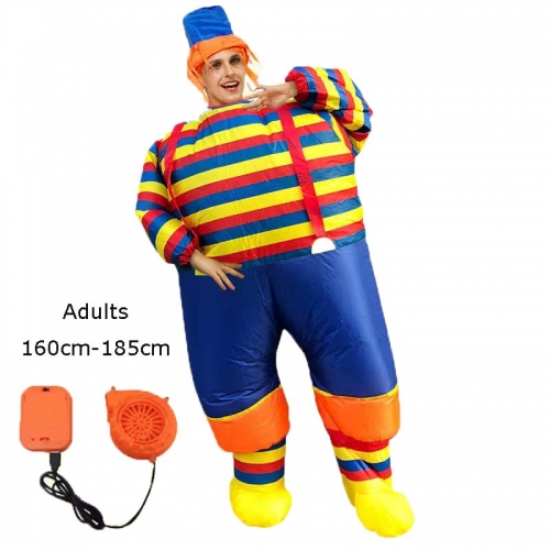 Inflatable Clown Costume Adult Blow Up Suit