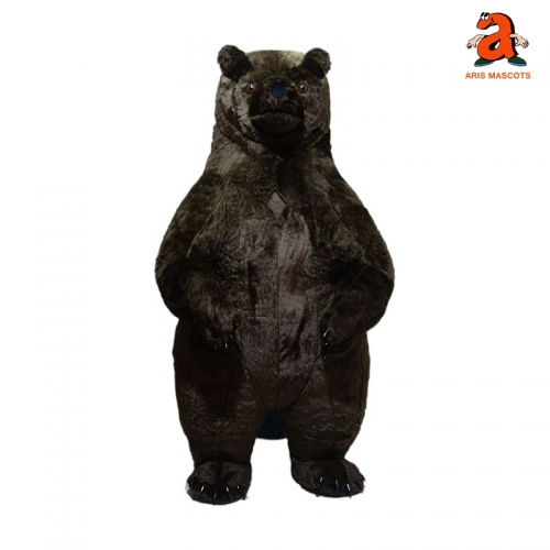 Huge Inflatable Roaring Bear Costume Adult Full Mascot Walking Dress Blow Up Bear Suit