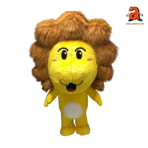 2.m Giant Big Head Lion Costume Adult Inflatable Suit Full Body Walking Mascot Outfit Marketing and Entertainments