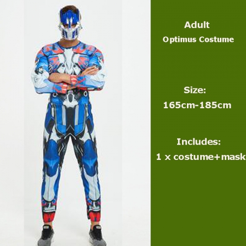 Transformer Optimus Prime Cosplay Costume Adult Halloween Fancy Dress Up