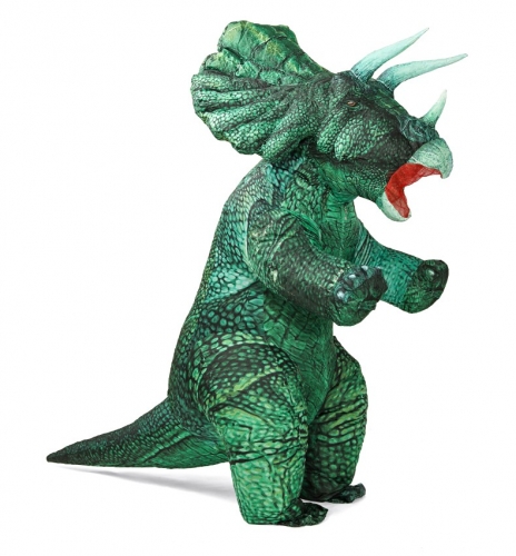 2m Green Dinosaur Mascot Costume Inflatable Suit for Adults Halloween Dress Up for Entertainments