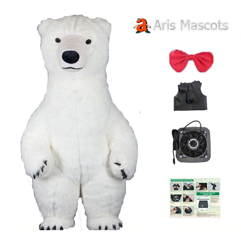 Giant Inflatable Polar Bear Costume for Brands Marketing, Adult