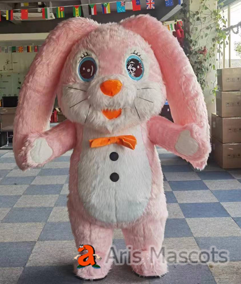 2m Inflatable Pink Bunny Rabbit Costume Full Mascot Blow Up Suit for ...