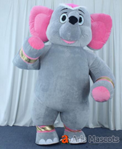 Inflatable Elephant Mascot Costume Blow Up Elephant Cosplay Suit for Entertainments