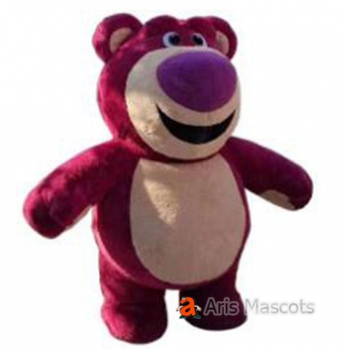 2m/2.6m Giant Mascot Inflatable Lotso Bear Costume Cartoon Character Costumes for Sale-Disguise Lotso Bear Blow up Suit for Parades