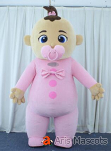 Pink Baby Shower Mascot Costume For Birthday Party Cartoon Character Costumes for Entertainment