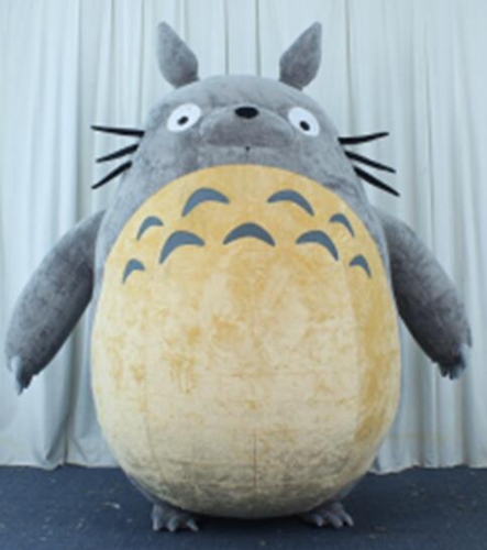 2m Giant Inflatable Totoro Costume Adult Full Body Fur Mascot Blow Up Suit for Entertainment