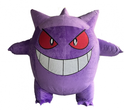 2m Inflatable Gengar Costume Adult Blow Up Mascot Suit