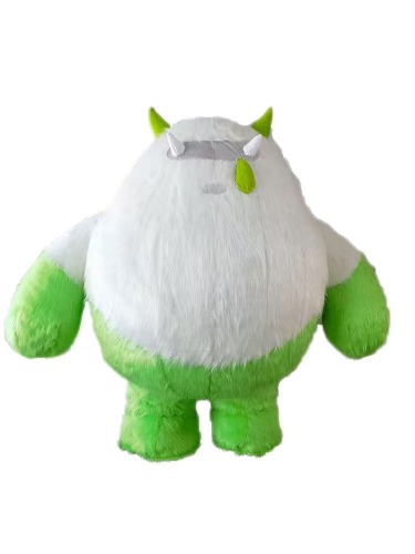 2m Inflatable Monster Costume Giant Full Body Furry Blow Up Mascot Suit for Stage and Entertainments