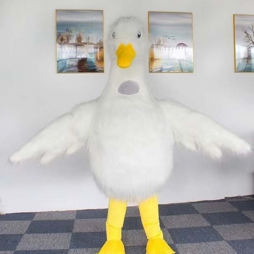 Inflatable Goose Costume Adult Duck Blow Up Mascot Suit for Entertainment Animal Character Swan Fancy Dress