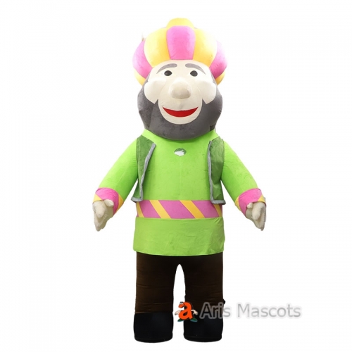 Giant Inflatable Arabic Cartoon Character Costume Human Blow Up Suit for Entertainments