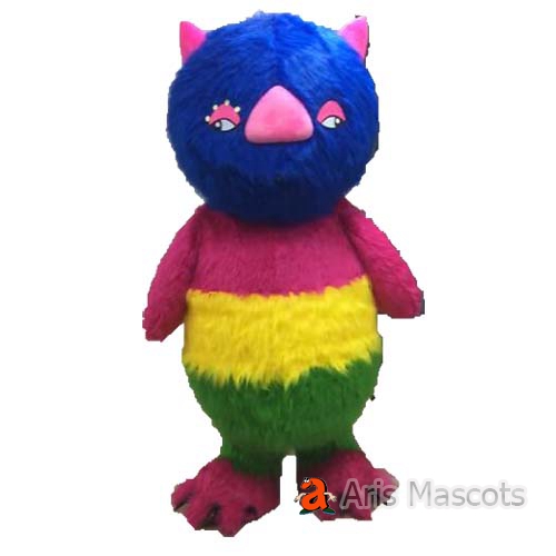 Long Plush Hair Fursuit Monster Mascot Costume for Festivals Full Body Halloween Suit Adult Size Fancy Dress