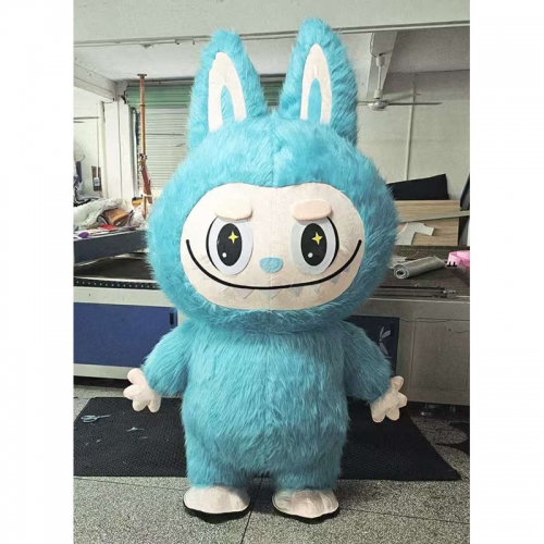 Inflatable Furry Labubu Costume for Adults Full Body Character Cosplay Blow  Up Suit