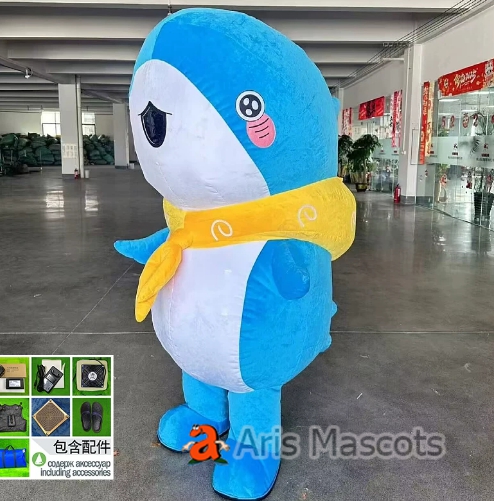 2m Inflatable Shark Mascot Costume for Entertainments Full Body High ...