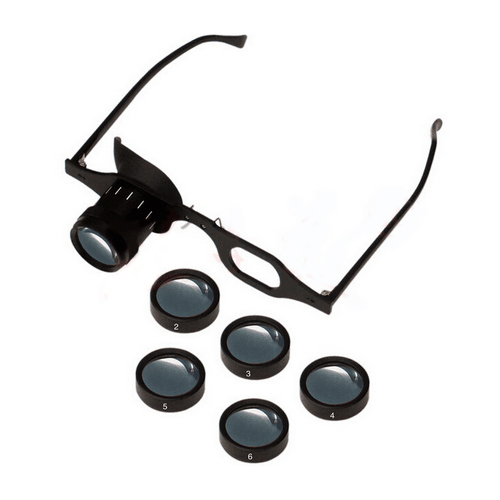 Spectacle type bifocal monocular with 5 lenses C-8541