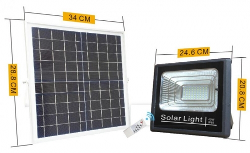 LED Solar Floodlight CS01-40W Aluminum