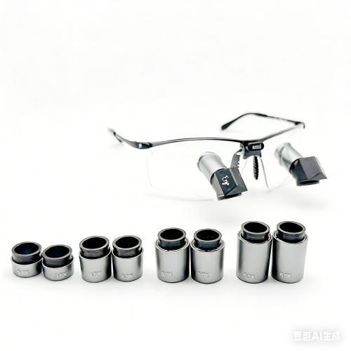 Magnetic Interchangeable Magnification TTL Ergonomic Loupes 3.5x 4.5x 5.5x 6.5x with New sporty Titanium Frames